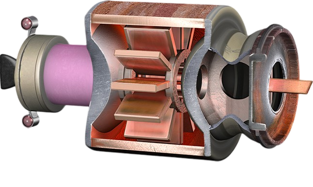 Magnetron in section